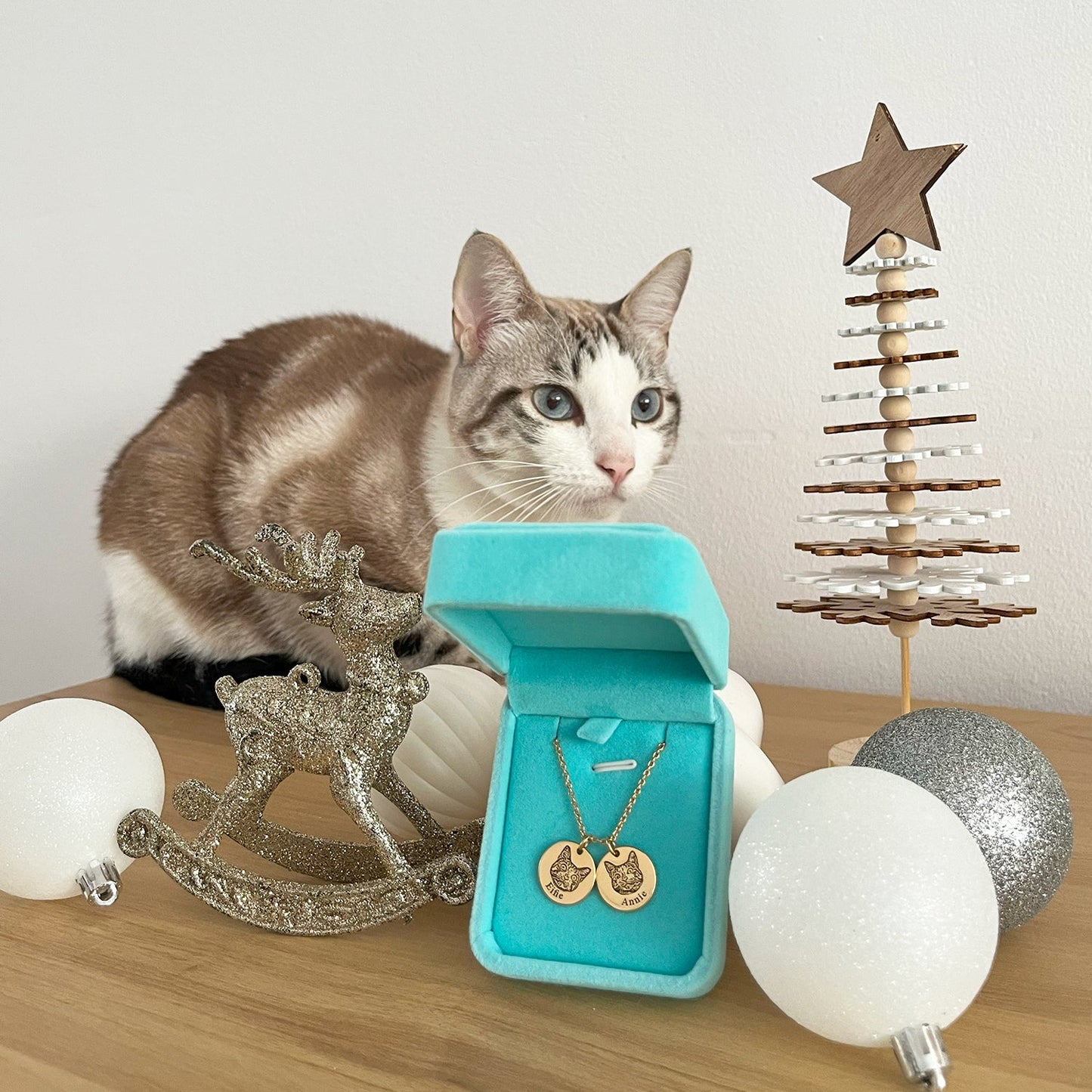 Custom Engraved Pet Portrait Necklace