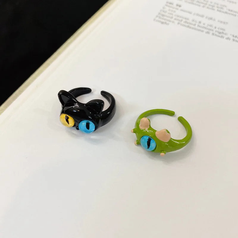 Adjustable Punk Eye Ring – Cute & Creepy Jewelry for Women