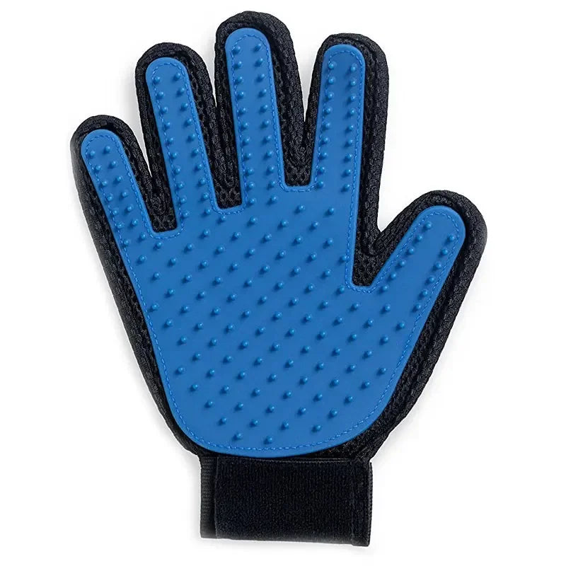 Gentle Deshedding Silicone Pet Grooming Glove – for Cats & Dogs