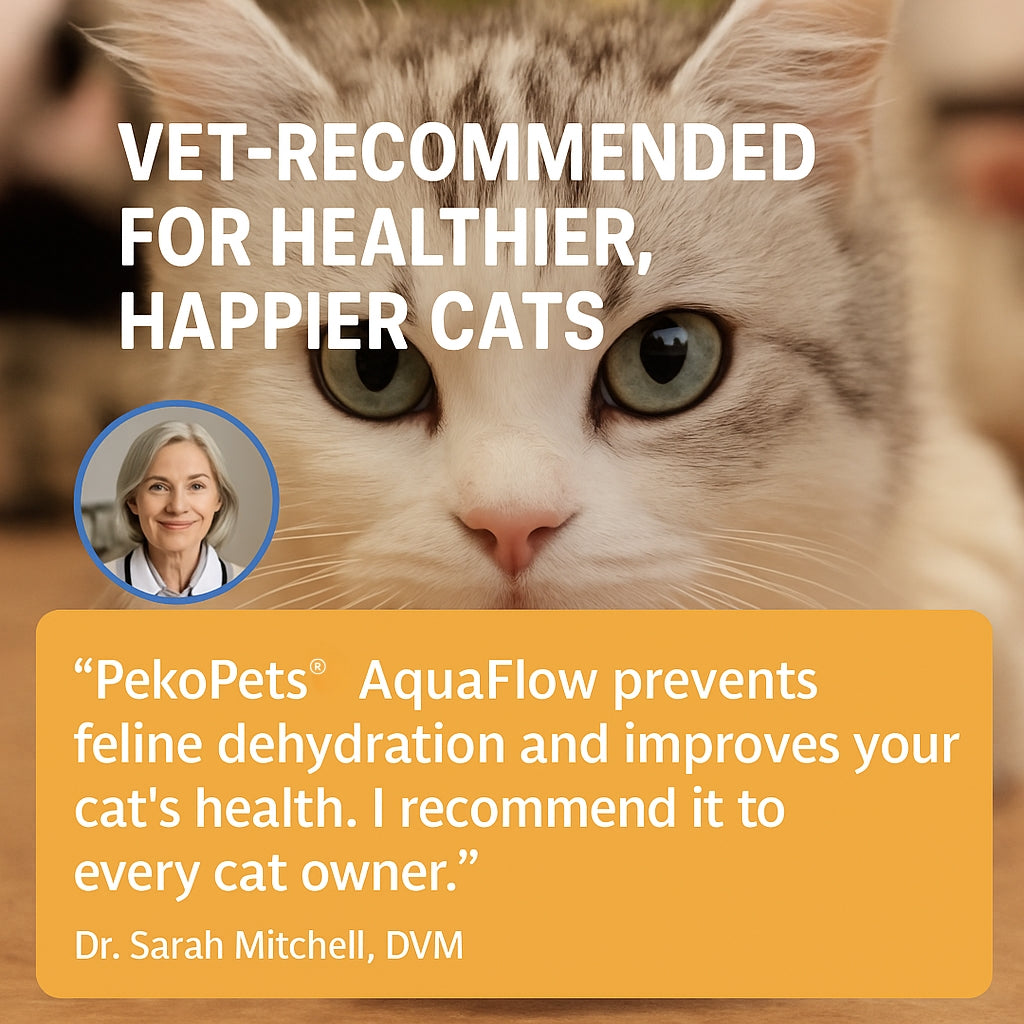 PekoPets® AquaFlow Cat Water Fountain – 3L Filtered & Cordless