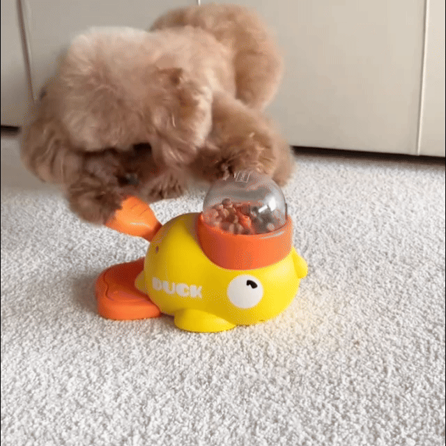 Snackie Duck™ – Interactive Treat Dispensing Toy for Dogs & Cats