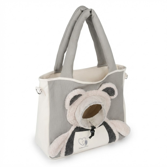 Cute Travel Carrier for Dogs & Cats (Pad + Strap Included)