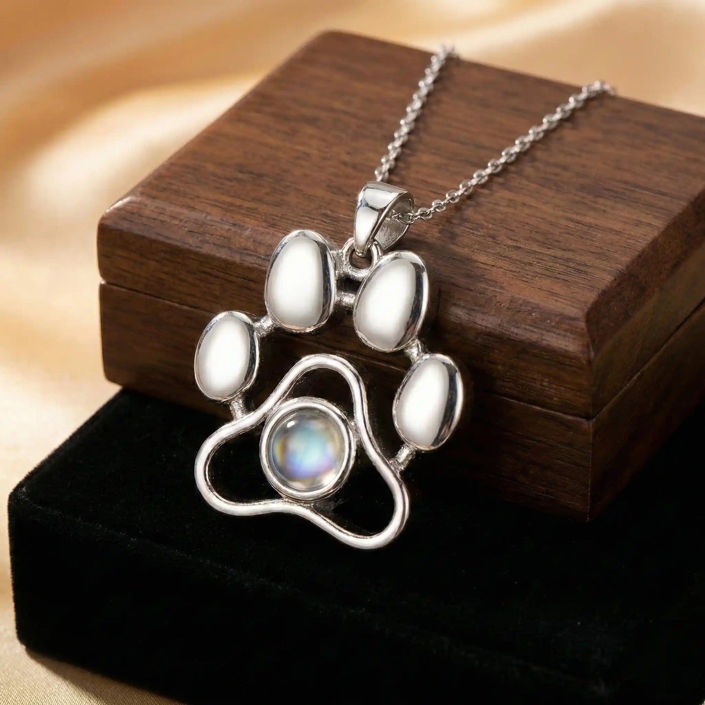 Paw Projection Necklace