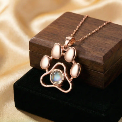 Paw Projection Necklace