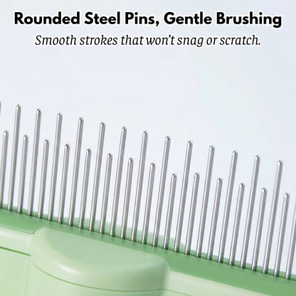 Self-Cleaning Slicker Brush - Easy Fur Removal for Dogs & Cats