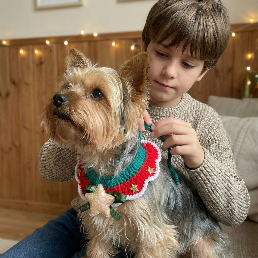 Twinkle Star Christmas Bib