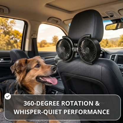 PekoPets™ Backseat Dog Cooling Fans (USB-A)