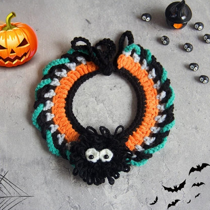 Crochet Halloween Cat Collar