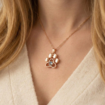 Paw Projection Necklace