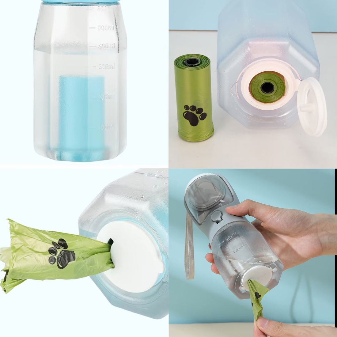 Portable 3-in-1 Dog Water Bottle