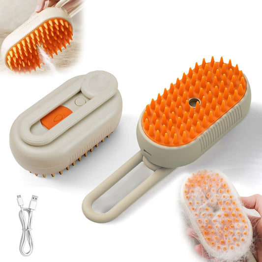4-in-1 Pet Grooming Brush – Shower, Deshedding & Massage Tool