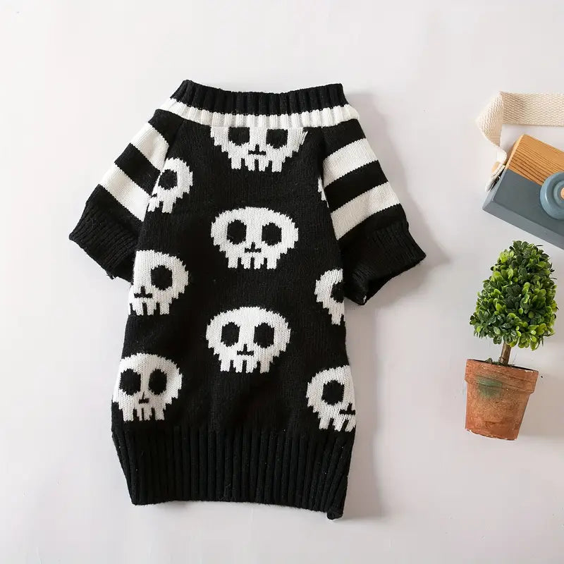 Halloween Dog Sweater - Skull