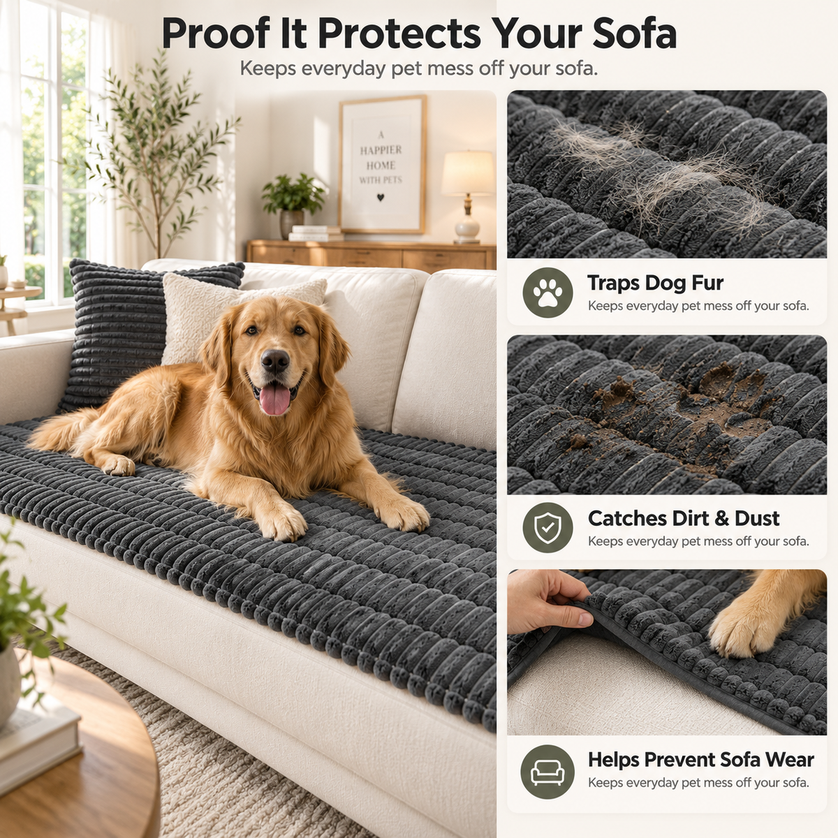 PekoPets™ Quilted Sofa Cover