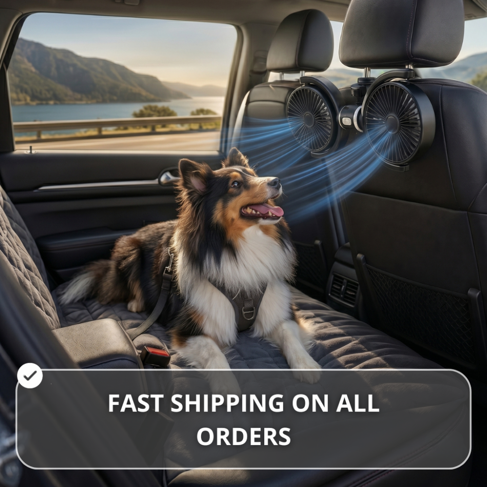 PekoPets™ Backseat Dog Cooling Fans (USB-A)