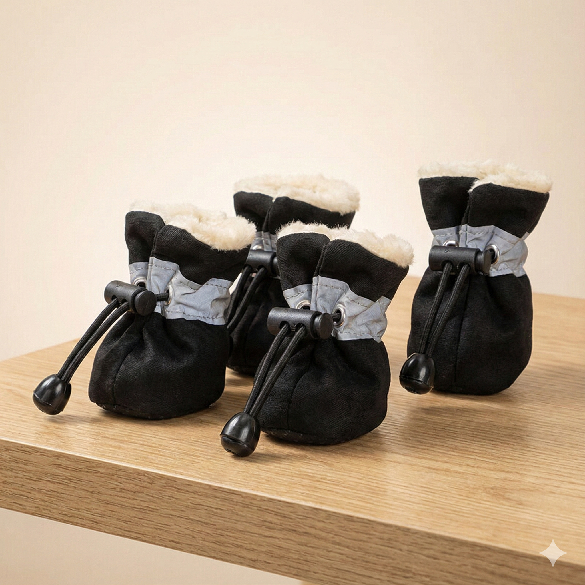 FrostGuard Fleece-Lined Dog Boots