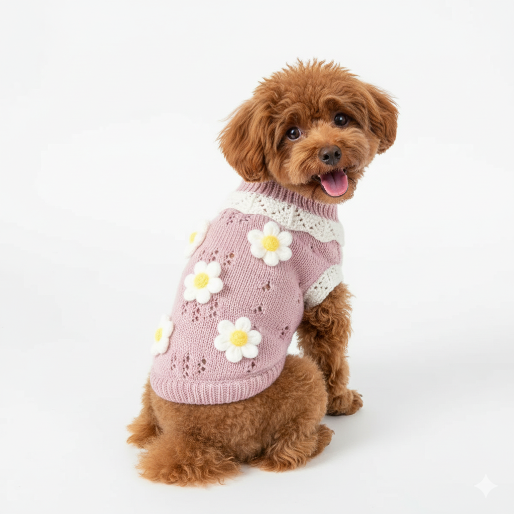 Dog Sweater - Flower