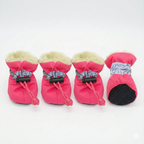 FrostGuard Fleece-Lined Dog Boots