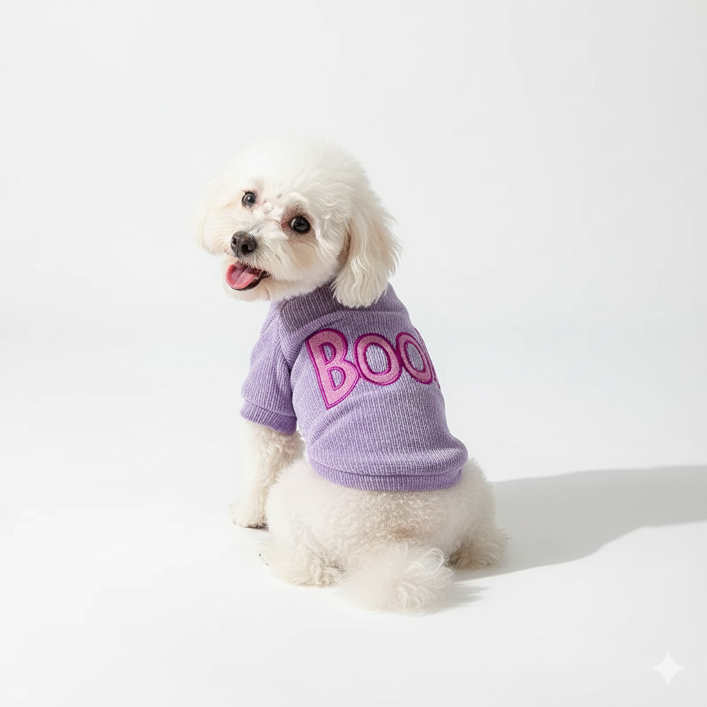 Halloween Dog Sweater - Boo!