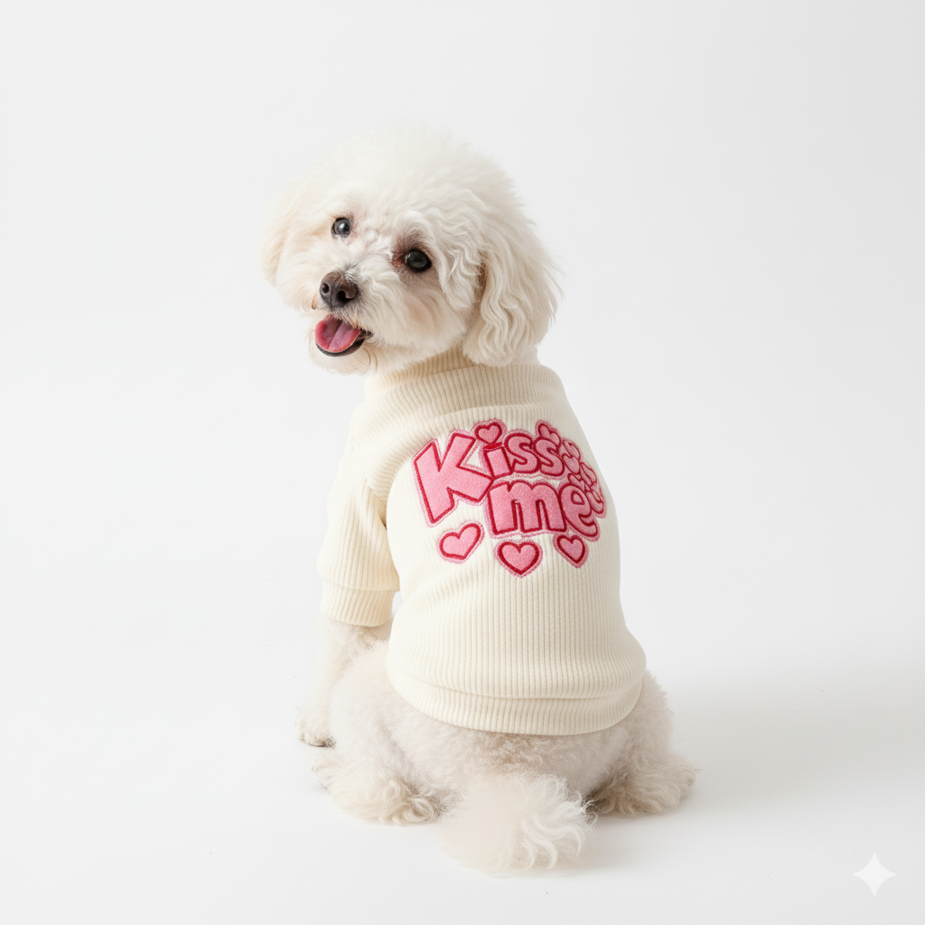 Dog Sweater - Kiss Me