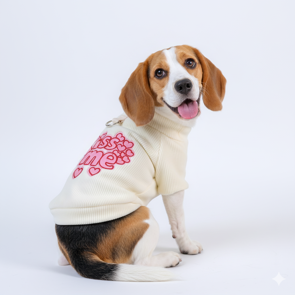 Dog Sweater - Kiss Me