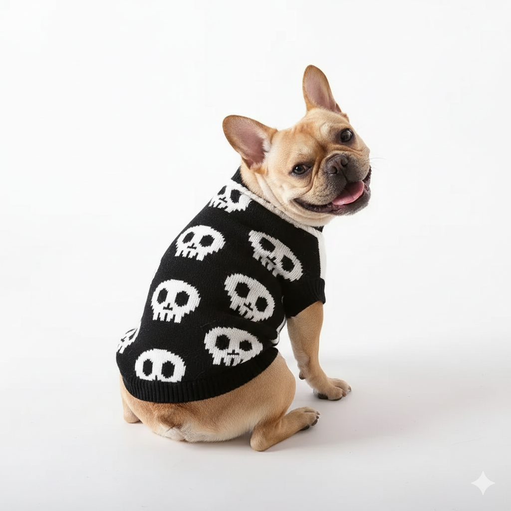 Halloween Dog Sweater - Skull