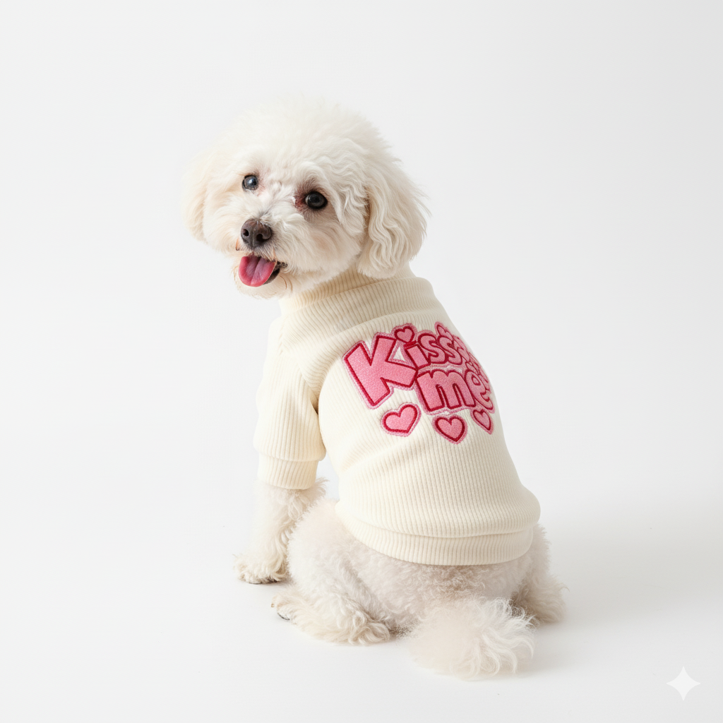 Dog Sweater - Kiss Me