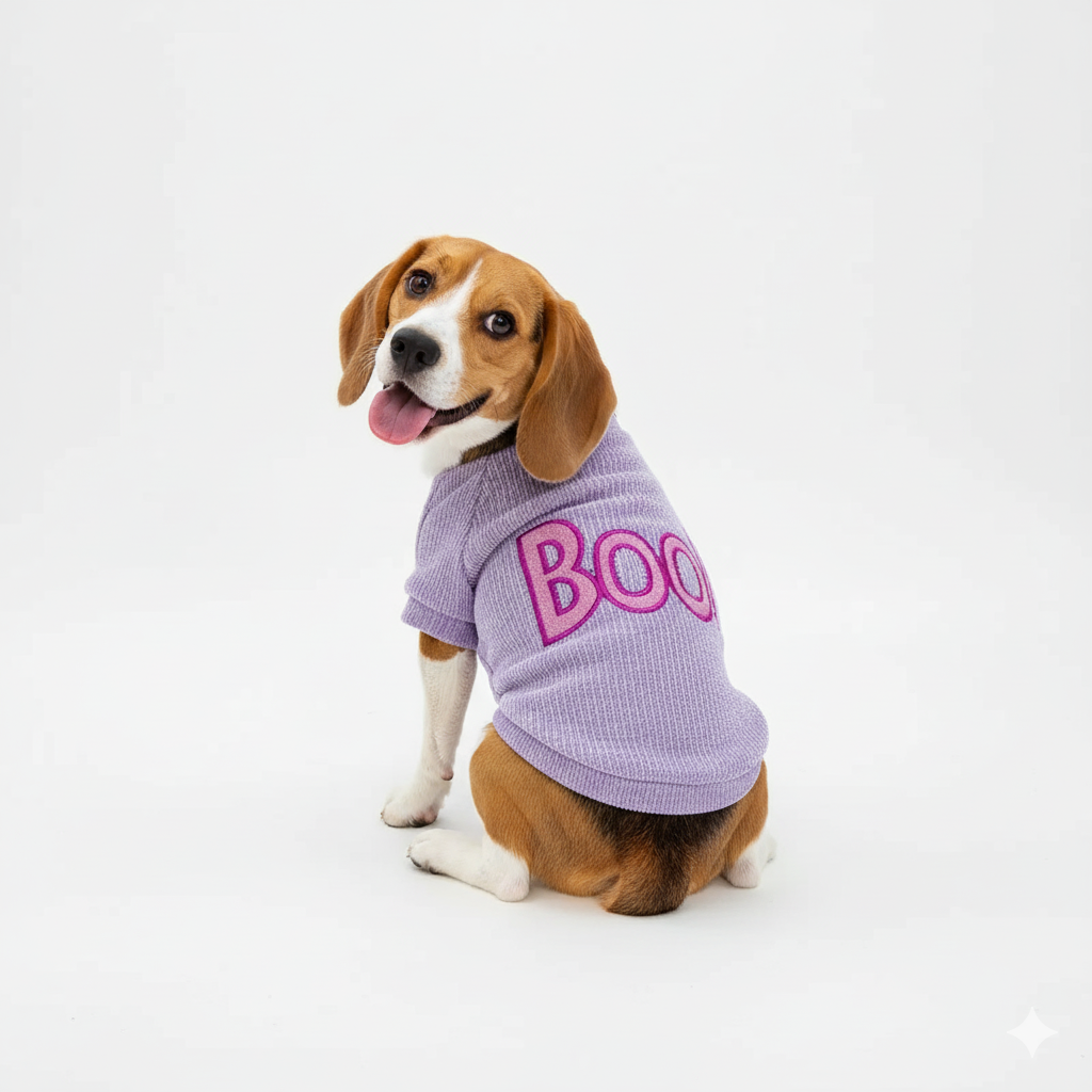 Halloween Dog Sweater - Boo!