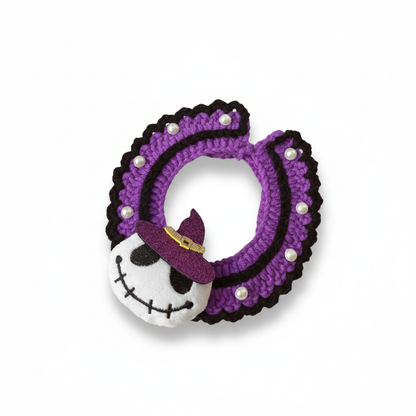 Crochet Halloween Cat Collar
