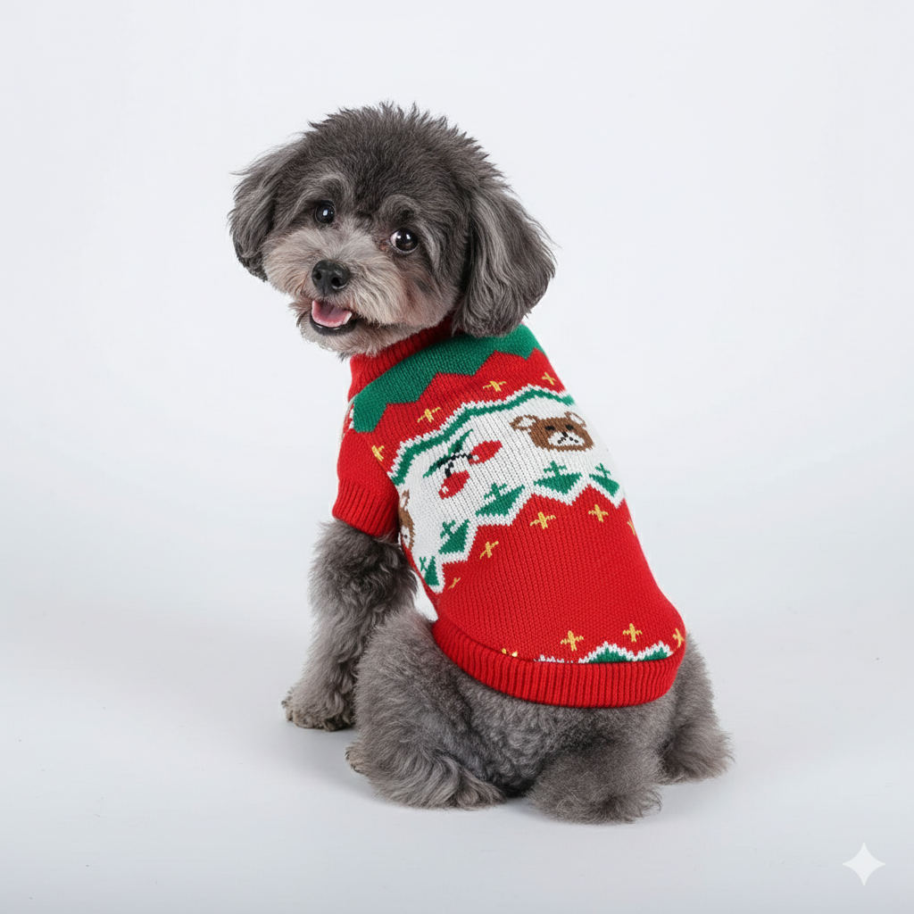 Dog Sweater - Beary Merry