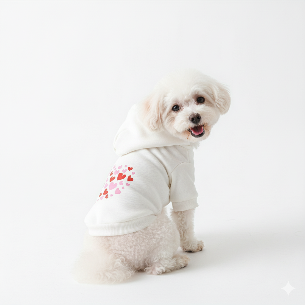 Dog Hoodies - Heart