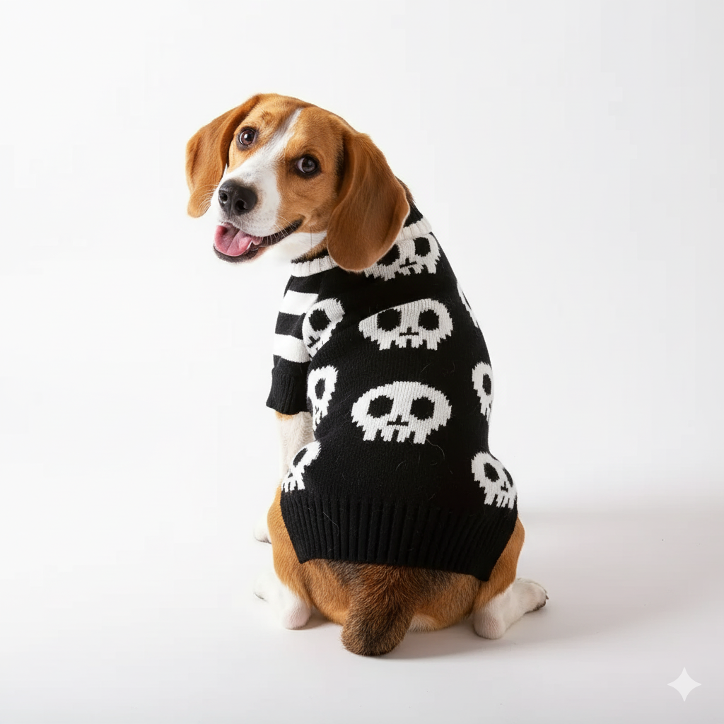 Halloween Dog Sweater - Skull