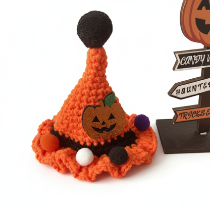 Crochet Halloween Cat Collar