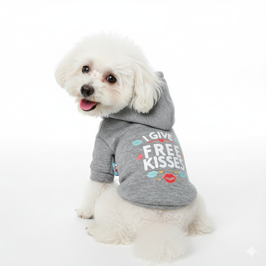 Dog Hoodies - Free Kisses
