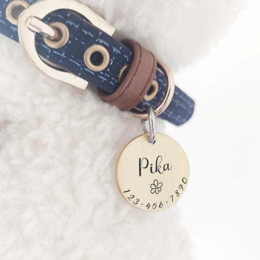 Personalized Pet ID Tag Custom Engraved