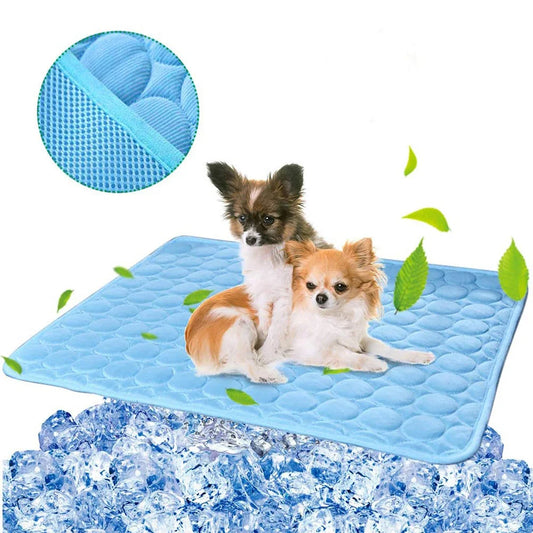 Dog Cooling Mat – Self-Cooling Pad for Dogs & Cats, Ice Silk, Washable, Extra Large