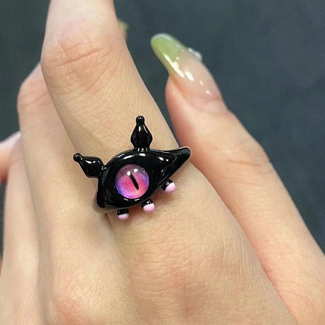 Adjustable Punk Eye Ring – Cute & Creepy Jewelry for Women