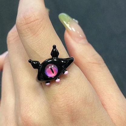 Adjustable Punk Eye Ring – Cute & Creepy Jewelry for Women