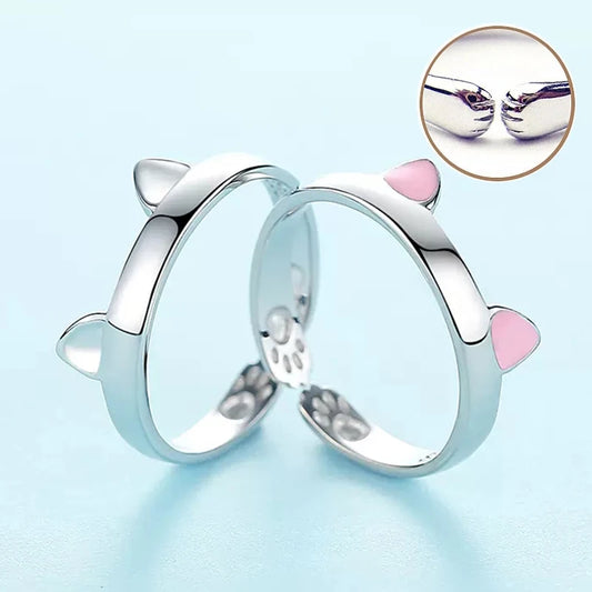 Adjustable Cat Ears Ring – Cute Matching Gift for Cat Lovers