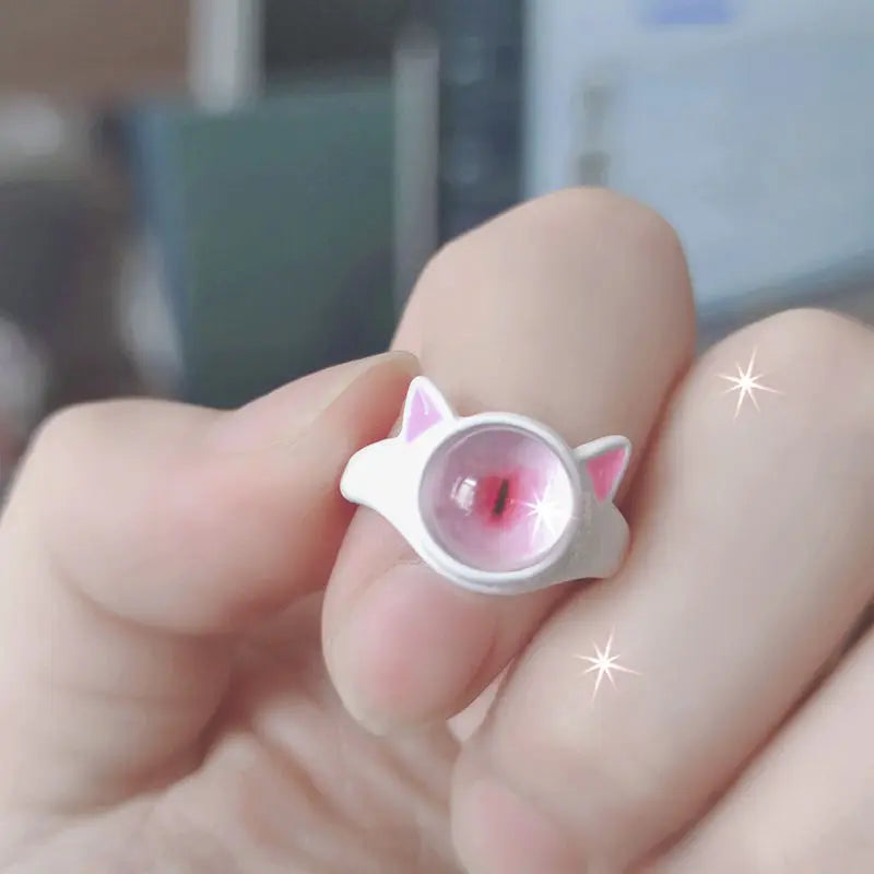 Adjustable Punk Eye Ring – Cute & Creepy Jewelry for Women