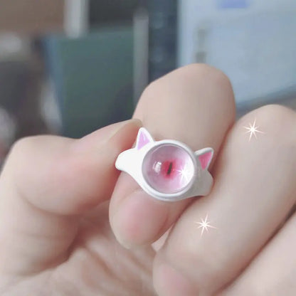 Adjustable Punk Eye Ring – Cute & Creepy Jewelry for Women