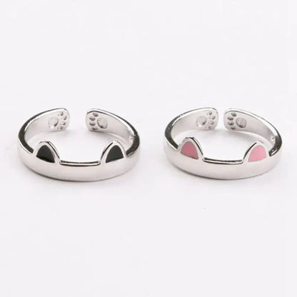Adjustable Cat Ears Ring – Cute Matching Gift for Cat Lovers