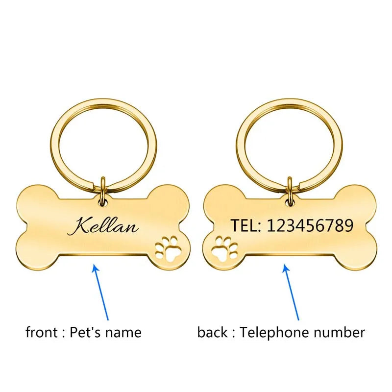 Personalized Pet ID Tag Custom Engraved