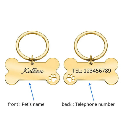 Personalized Pet ID Tag Custom Engraved