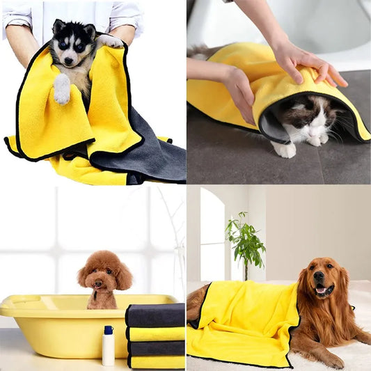 Super Absorbent Microfiber Pet Towel – Quick Drying & Soft