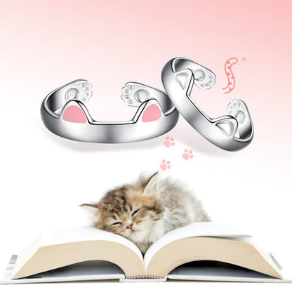 Adjustable Cat Ears Ring – Cute Matching Gift for Cat Lovers