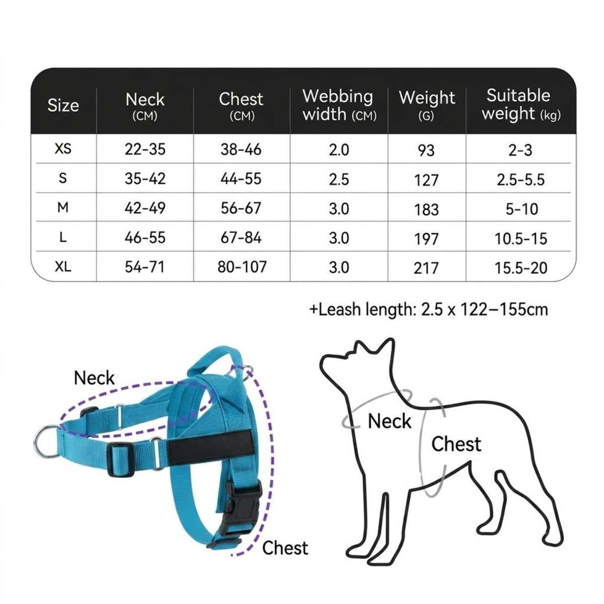PekoPets™ CustomFit Dog Harness