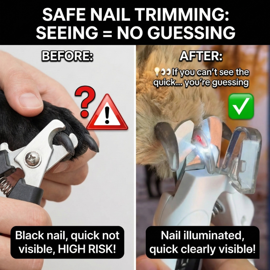 PekoPets™ 2-in-1 LED ProGroom Nail Clipper & Grinder