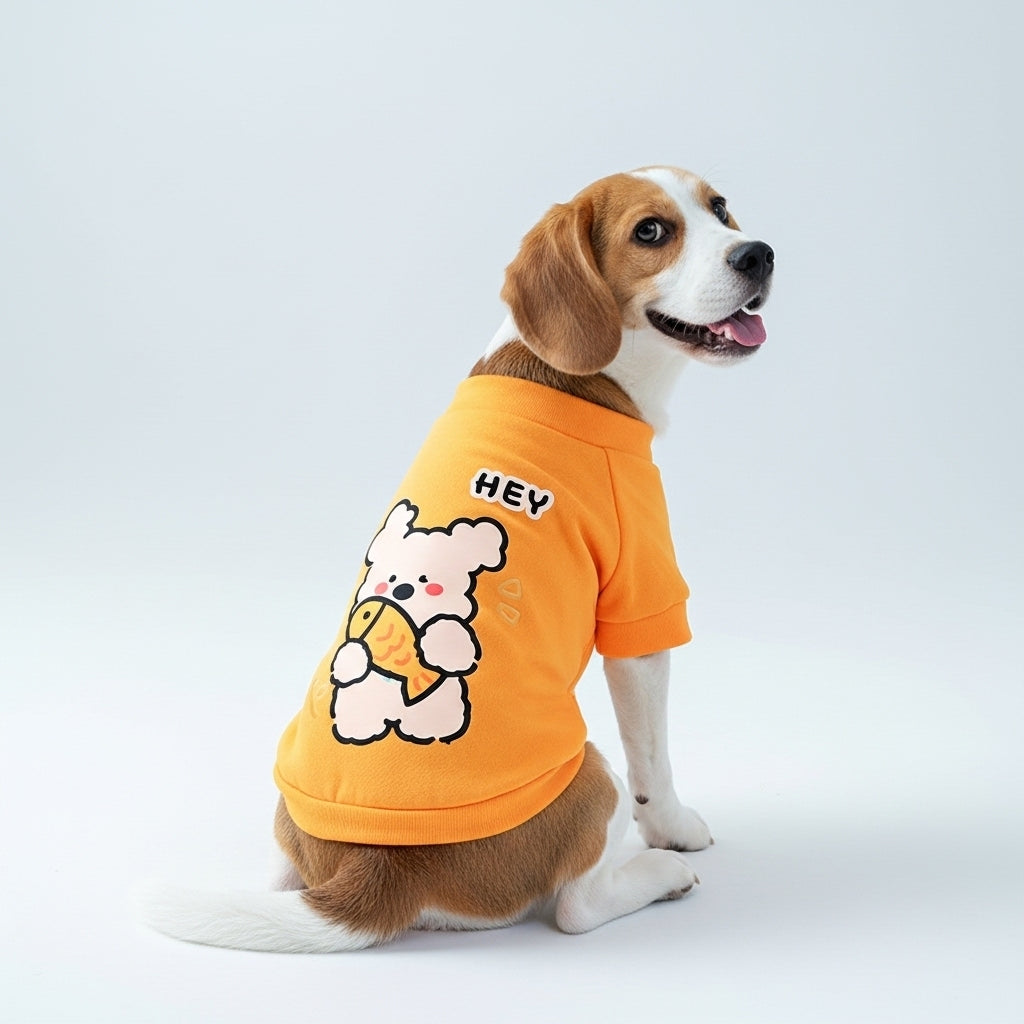 Dog Sweatshirt - Happy Fish Hunter