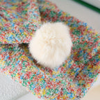 Rainbow Pom Play Hoodie