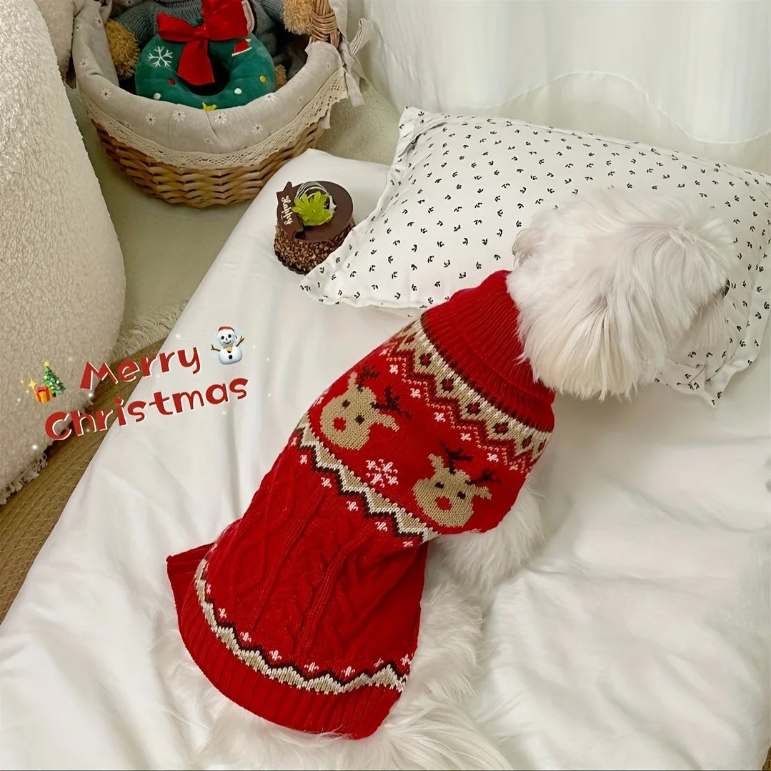 Dog Sweater - Gingerbread Joy